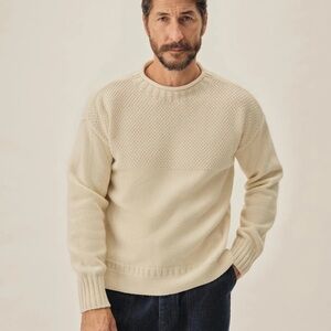 Men's Buck Mason Heritage Wool Guernsey Rollneck Sweater Large Like New